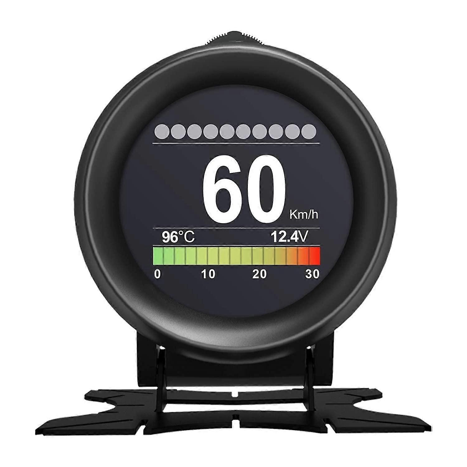 X60 Car OBD HUD Digital Gauge Alarm Speed Water Temperature Gauge Fault Test Car Monitor