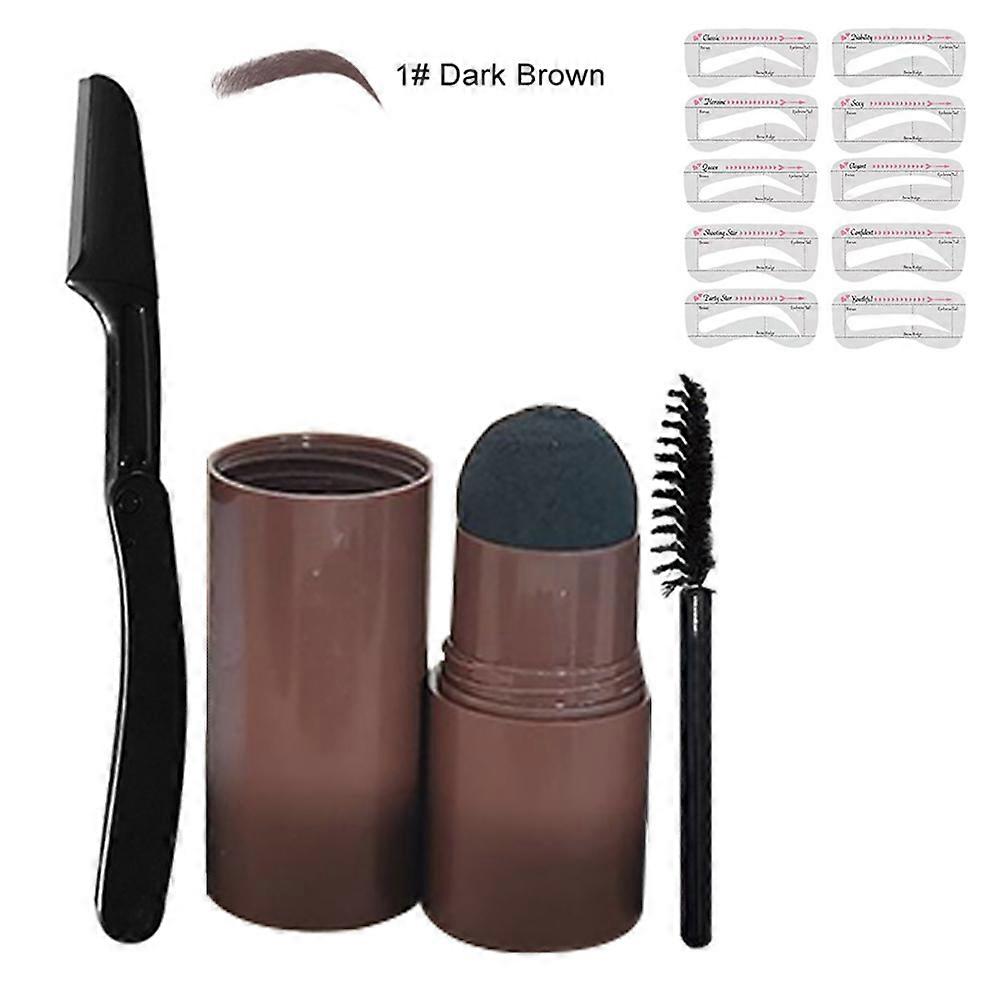 Eyebrow Stamp Stencil Kit Eyebrow Stamp And Shaping Kit Waterproof Brow Stamp Hairline Shadow Powder