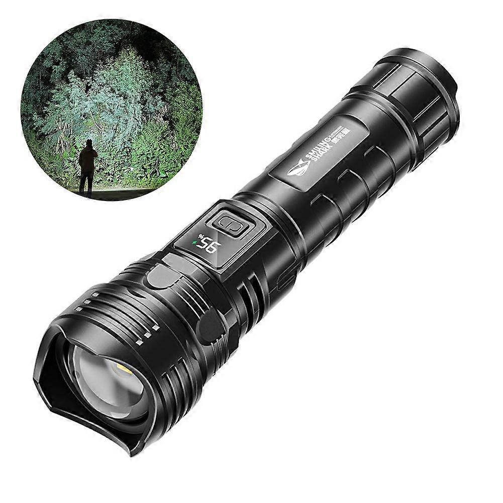 Super Bright Powerful Flashlights USB Rechargeable LED Zoom Camp Torch