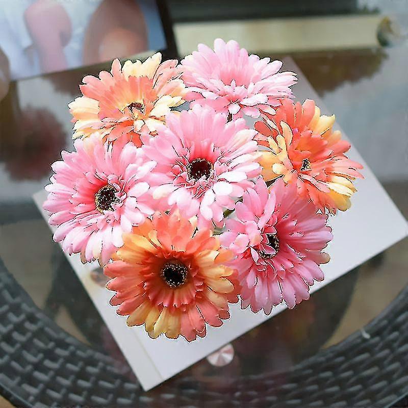 7 stk kunstig Gerbera blomst