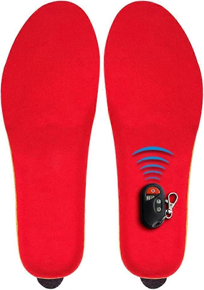 Heated Insoles, Rechargeable Wireless USB Heated Insoles with Remote Control, Electric Heated Insoles Foot Warmer for Winter Outdoor Hunting, Skiing,