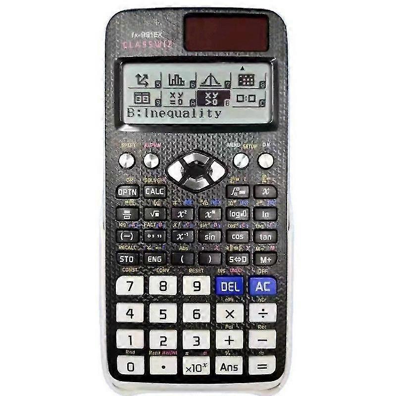حاسبة الوظائف Fx-991ex / fx-991es آلة حاسبة علمية متعددة الوظائف أسود