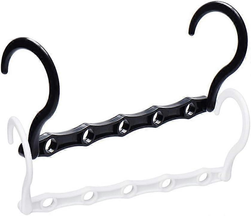 Magic Clothes Hangers,10pcs Space Saving 5Hole Magic Clothes Hanger Multi-function Durable Folding Rack Rotating Clothes Hangers