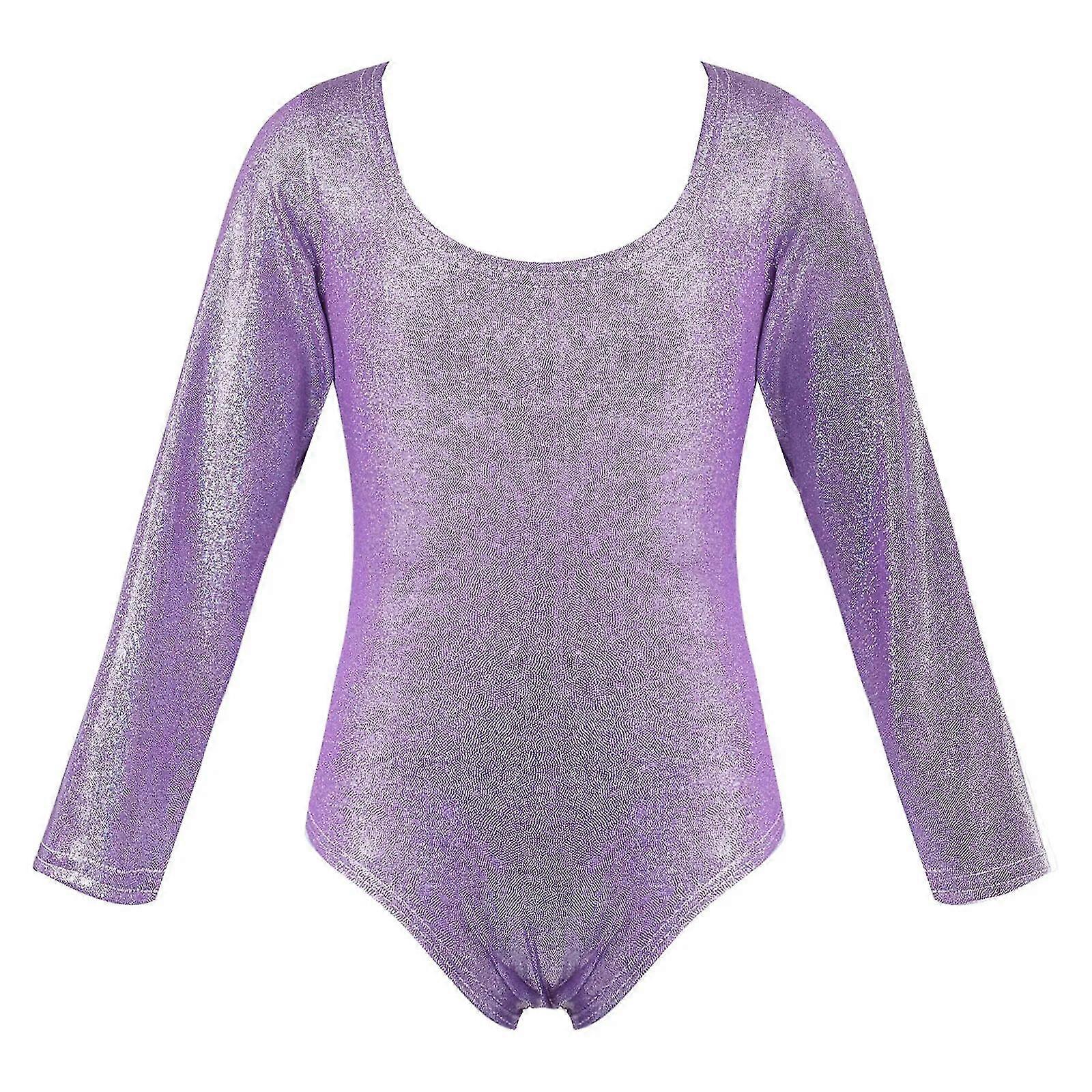 Kids Girls Sleeveless Figure Skating Bodysuit Ballet Dance Jersey Gymnastics Leotard Tops Shiny Rhinestones Tank Unitard Costume