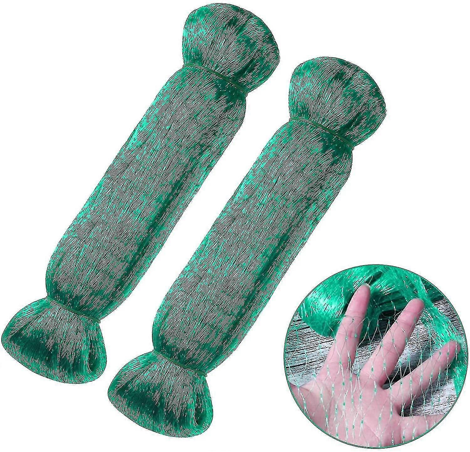 Anti Bird Net, 2pcs 4 * 10m Green Garden Bird Plant Net Protective Net