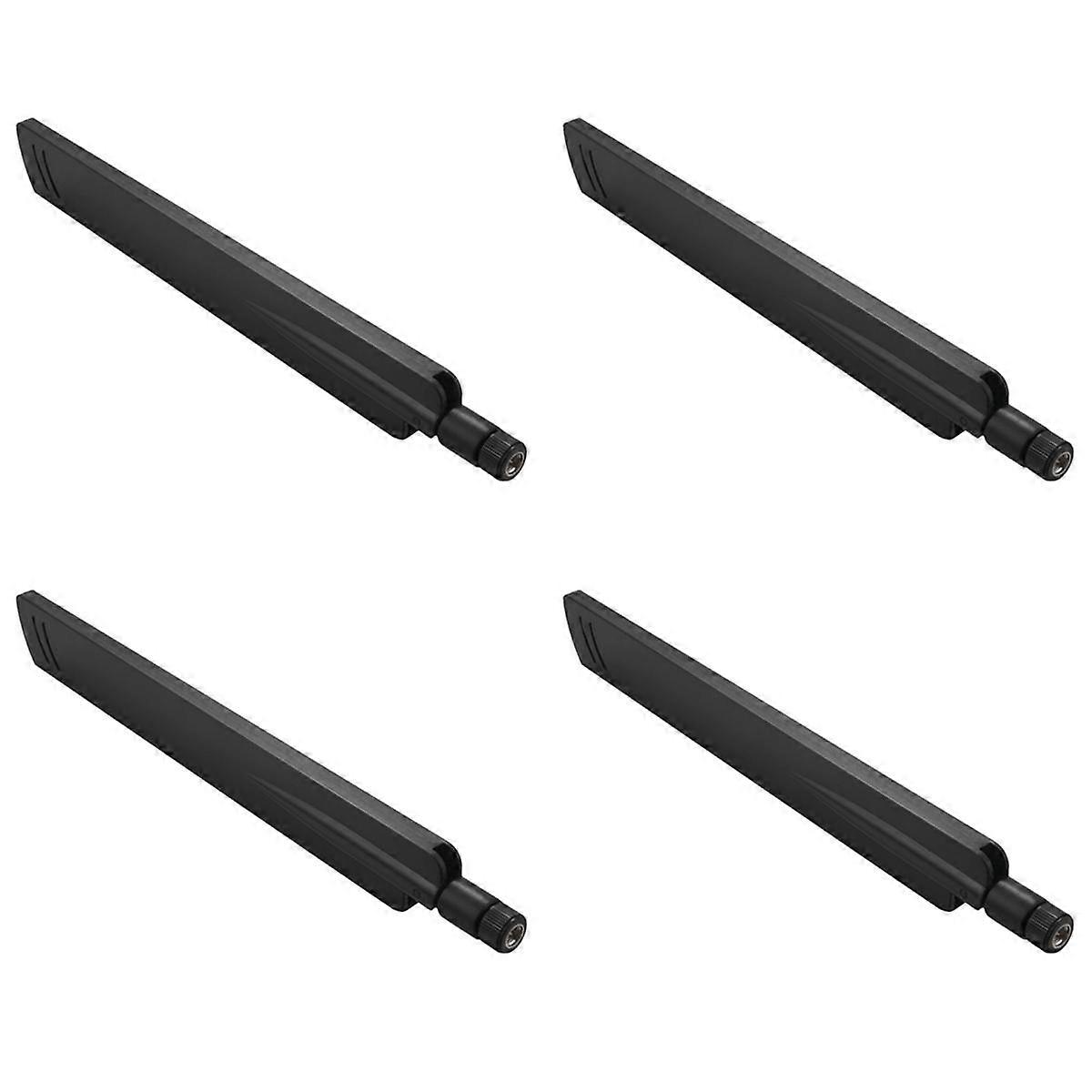 4X 18 Dbi 2,4 GHz Wifi-Antennenverstärker Wlan-Router-Anschluss-Booster, Schwarz