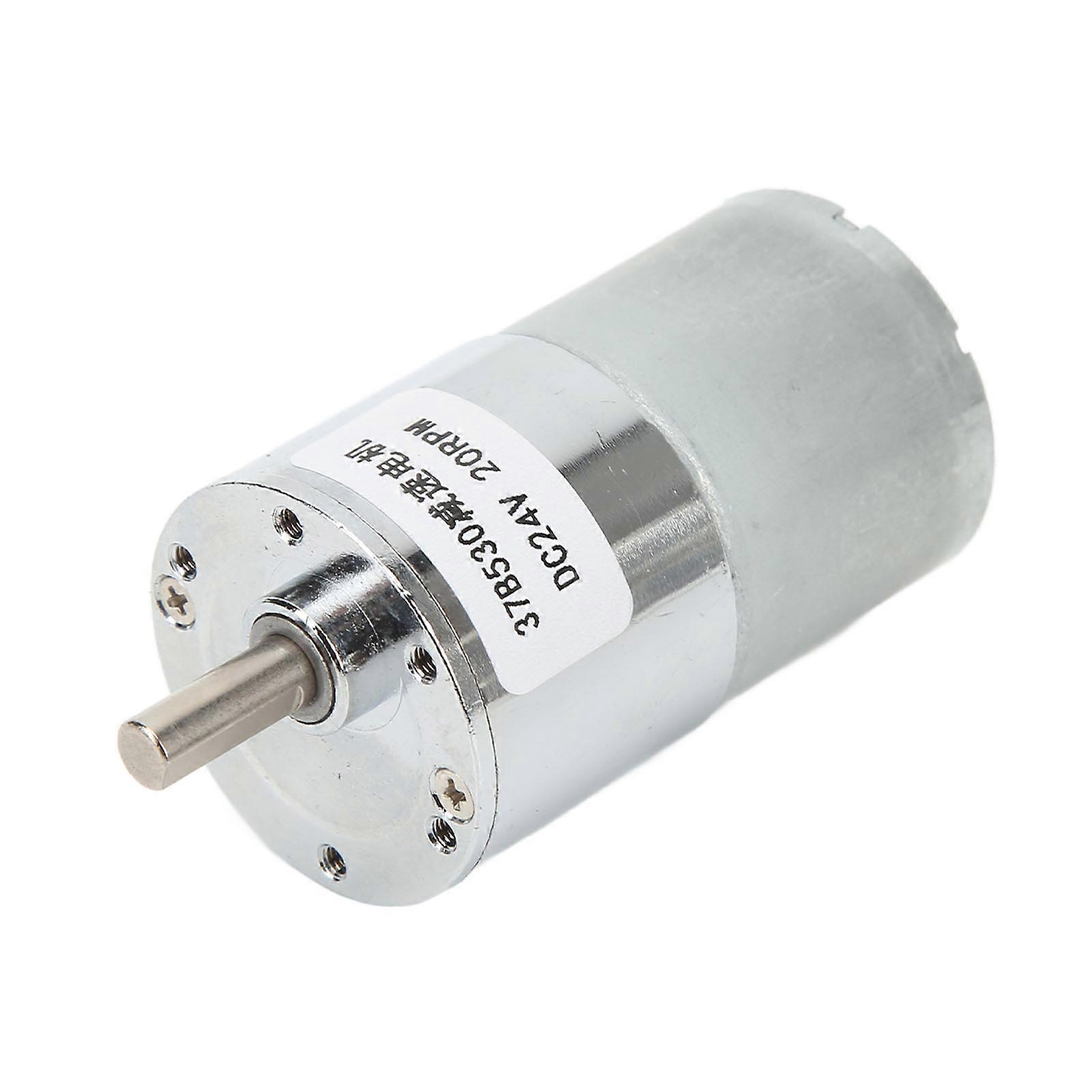 ΣΥΝΕΧΉΣ συνδεμένη μηχανή μείωσης μικροϋπολογιστών ταχύτητας 37B530 20RPM διευθετήσιμη ροπή 37B530 20RPM για την αυτοματοποίηση παραγωγής DC24V