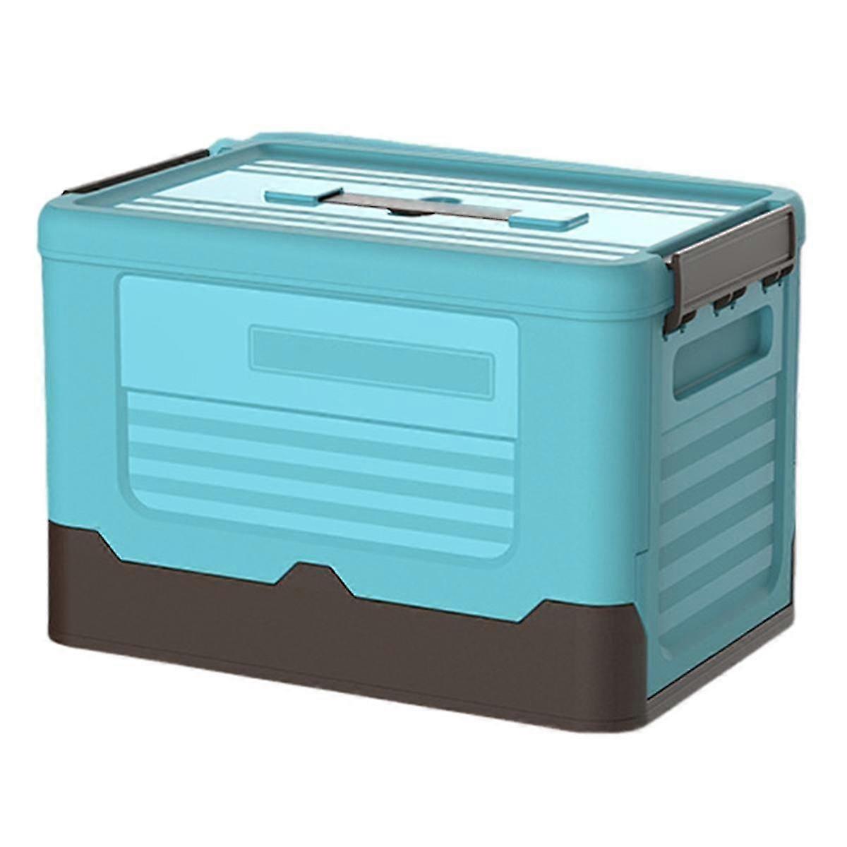 Folding Storage Box Multifunction Foldable Organizer Container Plastic Sundries Blue