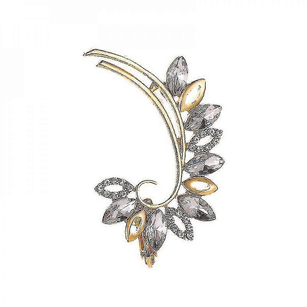 אין חור קריסטל ריינסטון אוזניים לעטוף עטיפת קליפ עגילים לנשים אוזן ילדה NJH