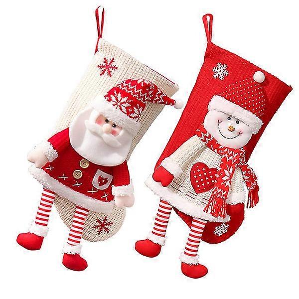2 stk julestrømper julesokker gavepose