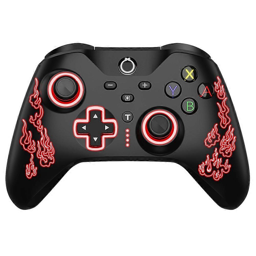 Wireless Gaming Controller with Hall Trigger RGB Light for PC//Android Gamepad Black Myth