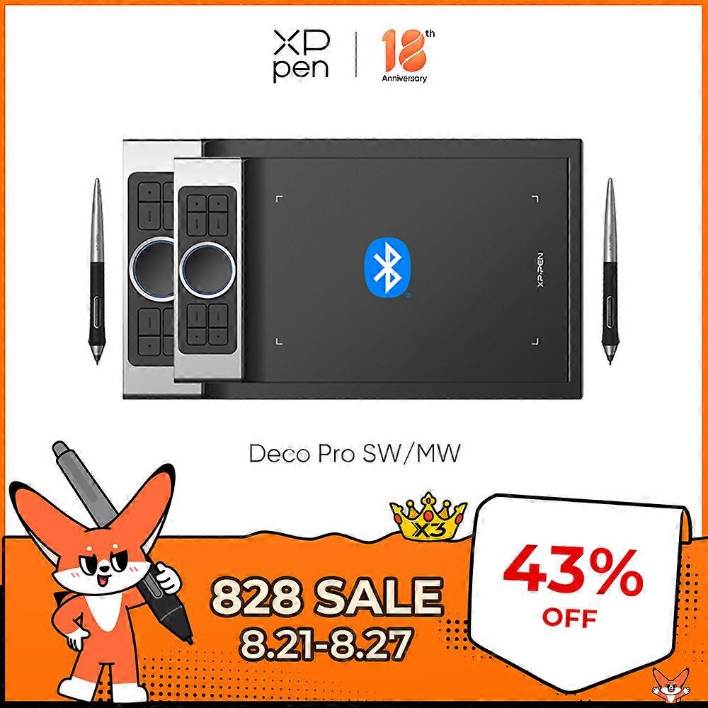 Deco Pro SW MW Digital Draw Tablet Bluetooth Wireless Connection Graphics Tablet Design Animation for Android Mac Windows