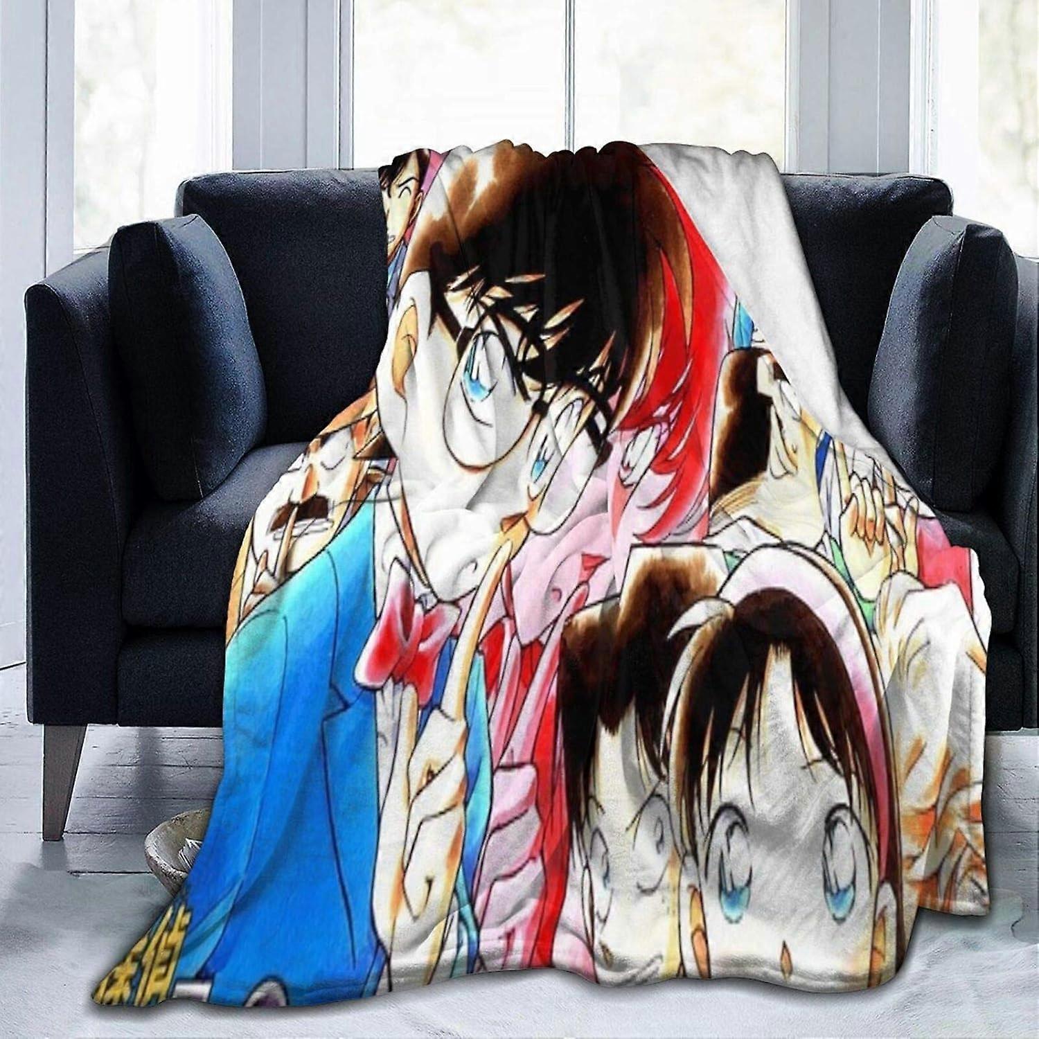 Couverture de plaid fermée - Luury Shaggy Warm Fuzzy Fluffy Élégant Couverture de décoration lavable pour canapé et lit