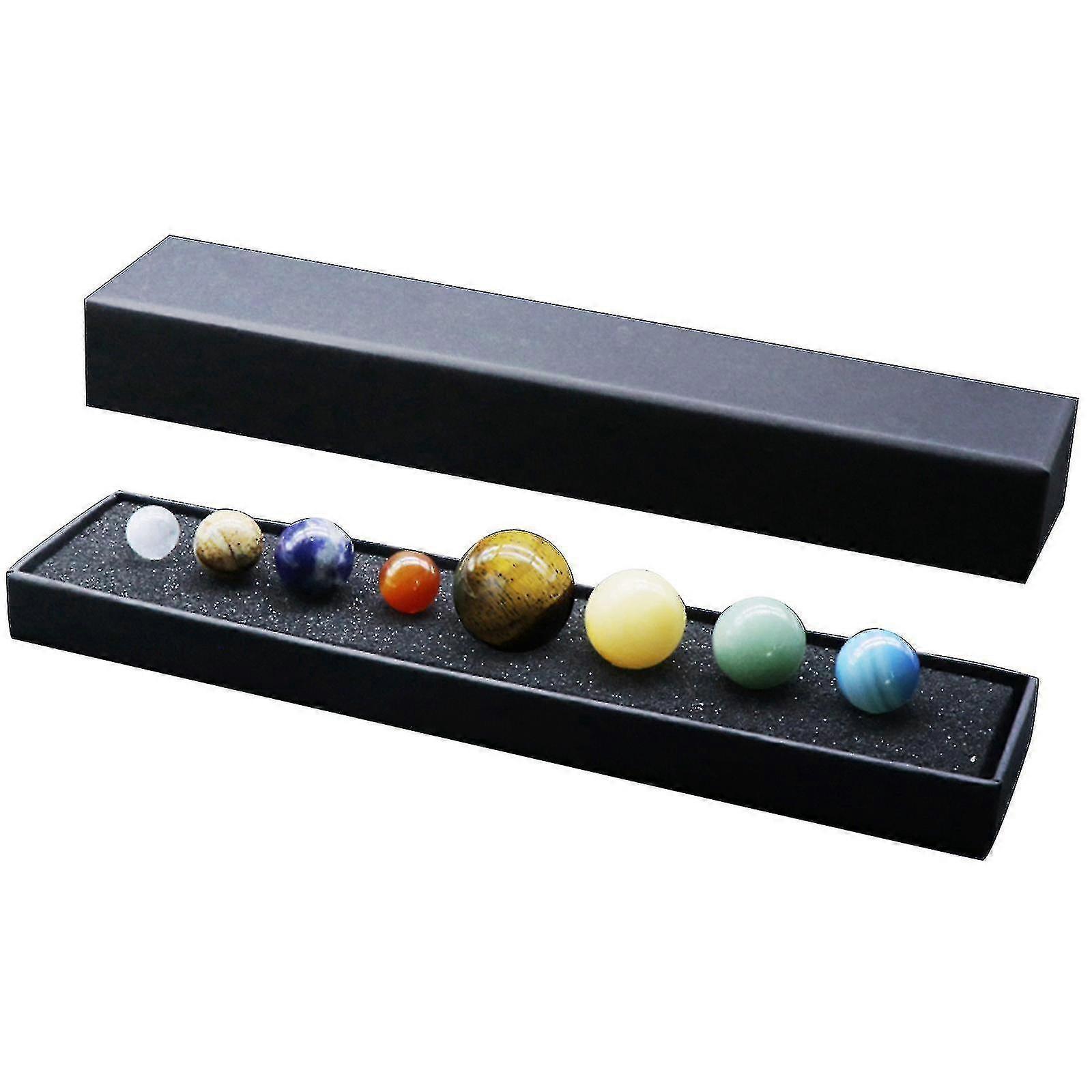 Eight Planetary Crystal Ornaments Galactic Planetary Constellation Crystal