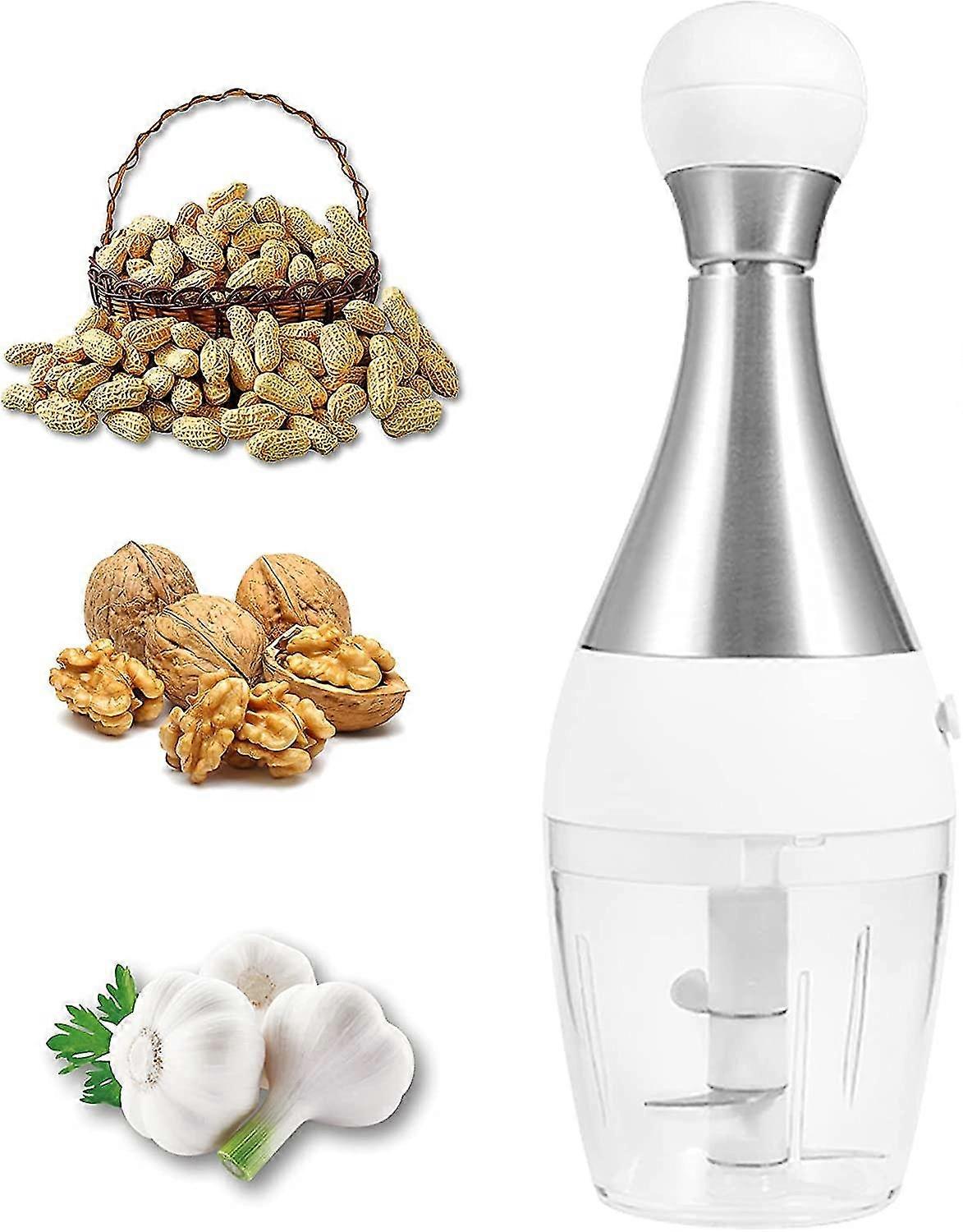 Garlic Cutter, Heilwiy Garlic Press, Heilwiy Rotating Blade Quickly And Efficiently Chops Garlic Gift