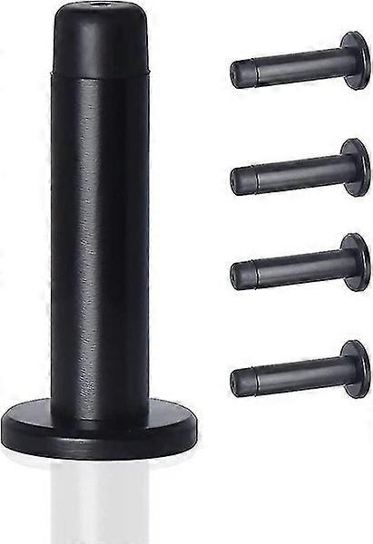 2-Pack Heavy Duty Solid Door Stops, Brushed Stainless Steel 3-Inch Stopper