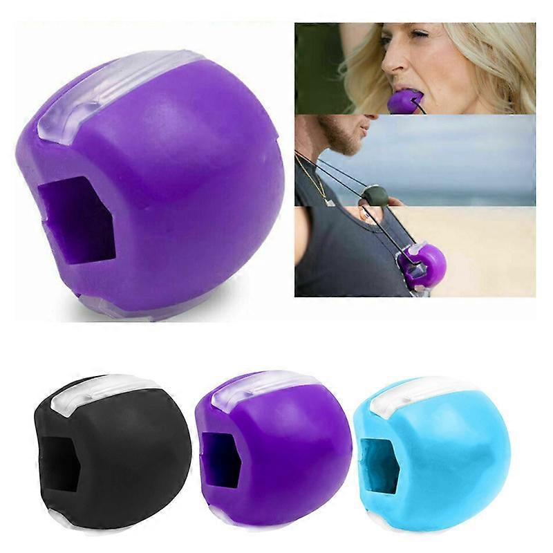 3PCS Jaw Muscle Exerciser,Jawline Fitness Ball Double Chin Reducer Jawline Shaper for Exercises Facial Muscles Men and Women