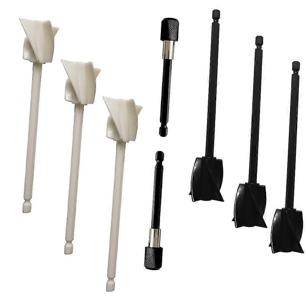 Resin Mixer Paddles, Epoxy Mixer Attachment For , Mixer Paddles( 6pcs Paddles And 2pcs E