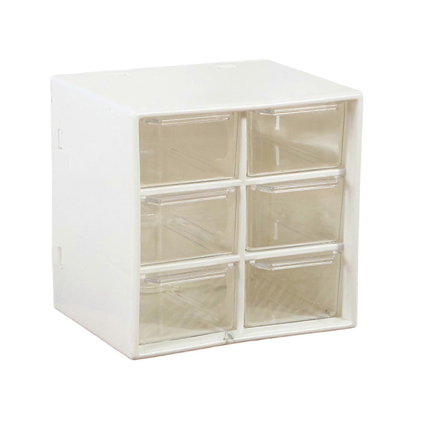 Storage Cabinet Organizer Drawer High Capacity with Hanging Hole Transparent And Visible Space-saving 6/9 Drawers Makeup Holder for Home KAESI