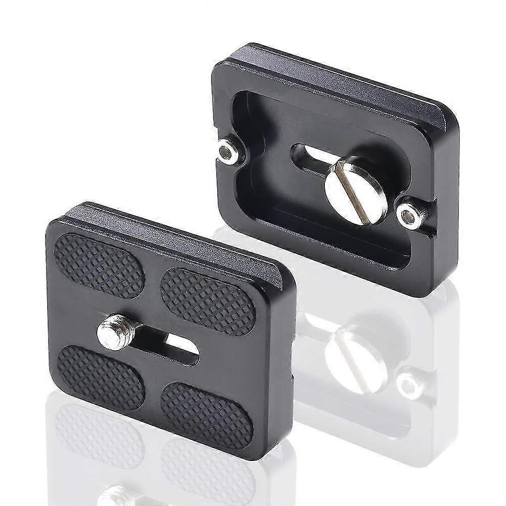 Aluminum Alloy Quick Release Plate Quick Release Plate Adapter 1sets-black)