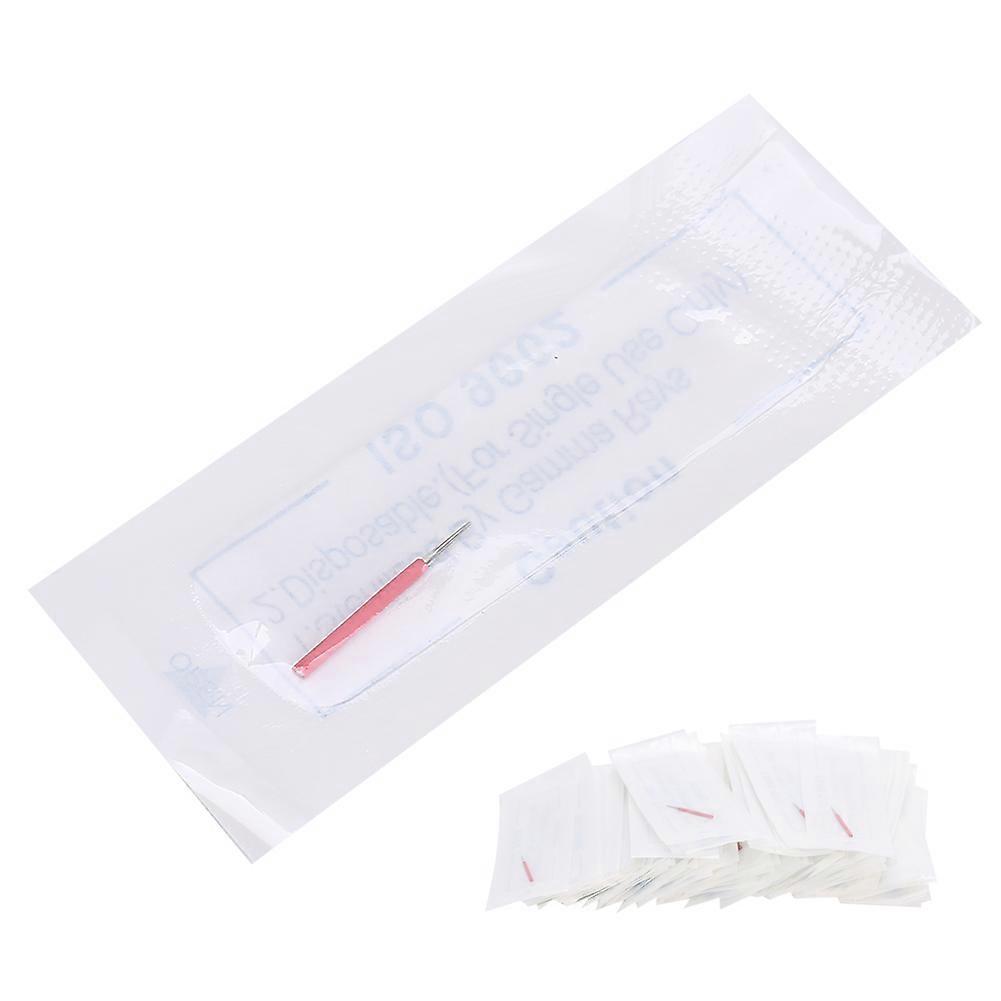 100 sztuk Igły do microbladingu Igła do tatuażu brwi Półtrwała igła do tatuażu(5RS)