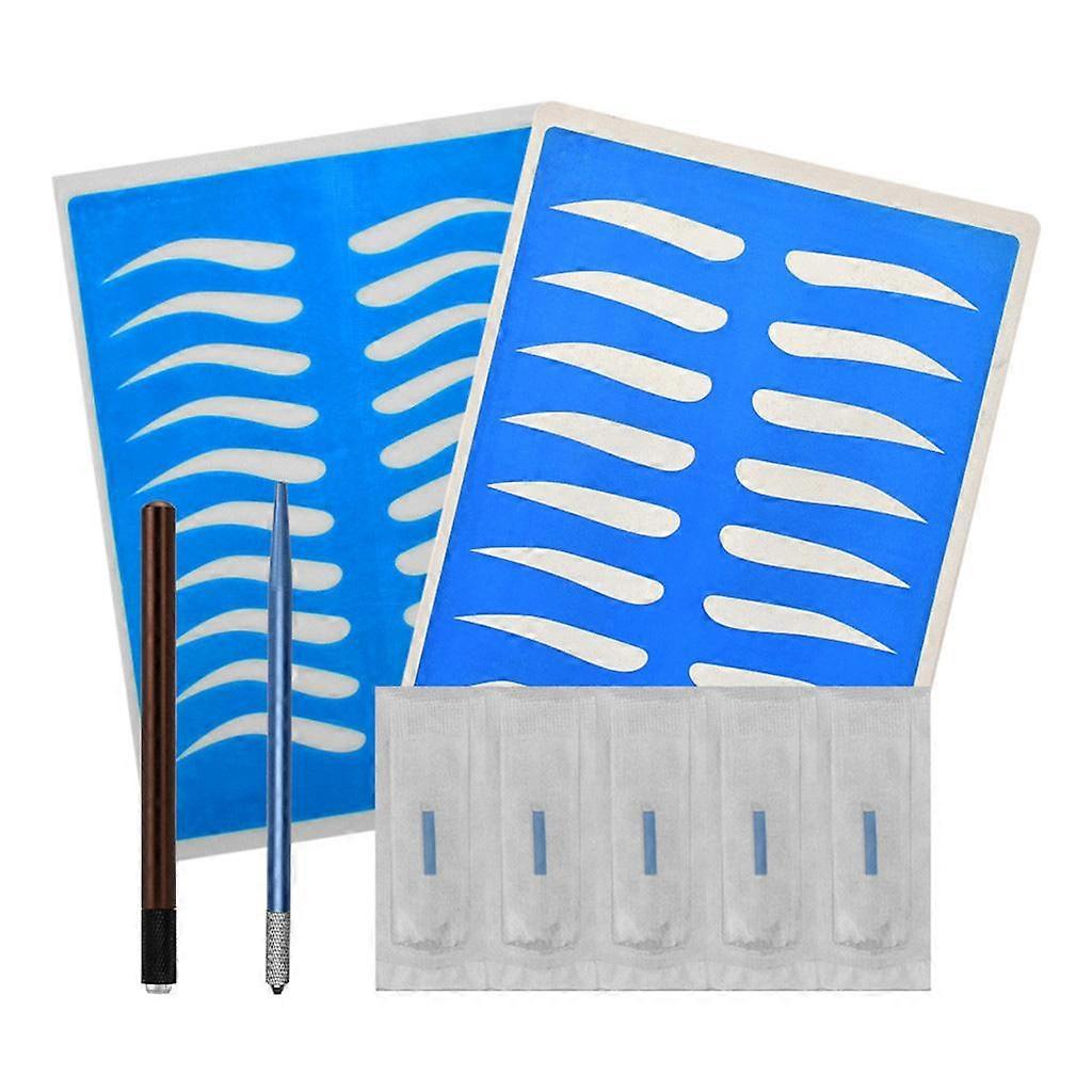 Pro Microblading Permanent 3D Makeup Eyebrow Tattoo Needles Pen Kit Set A