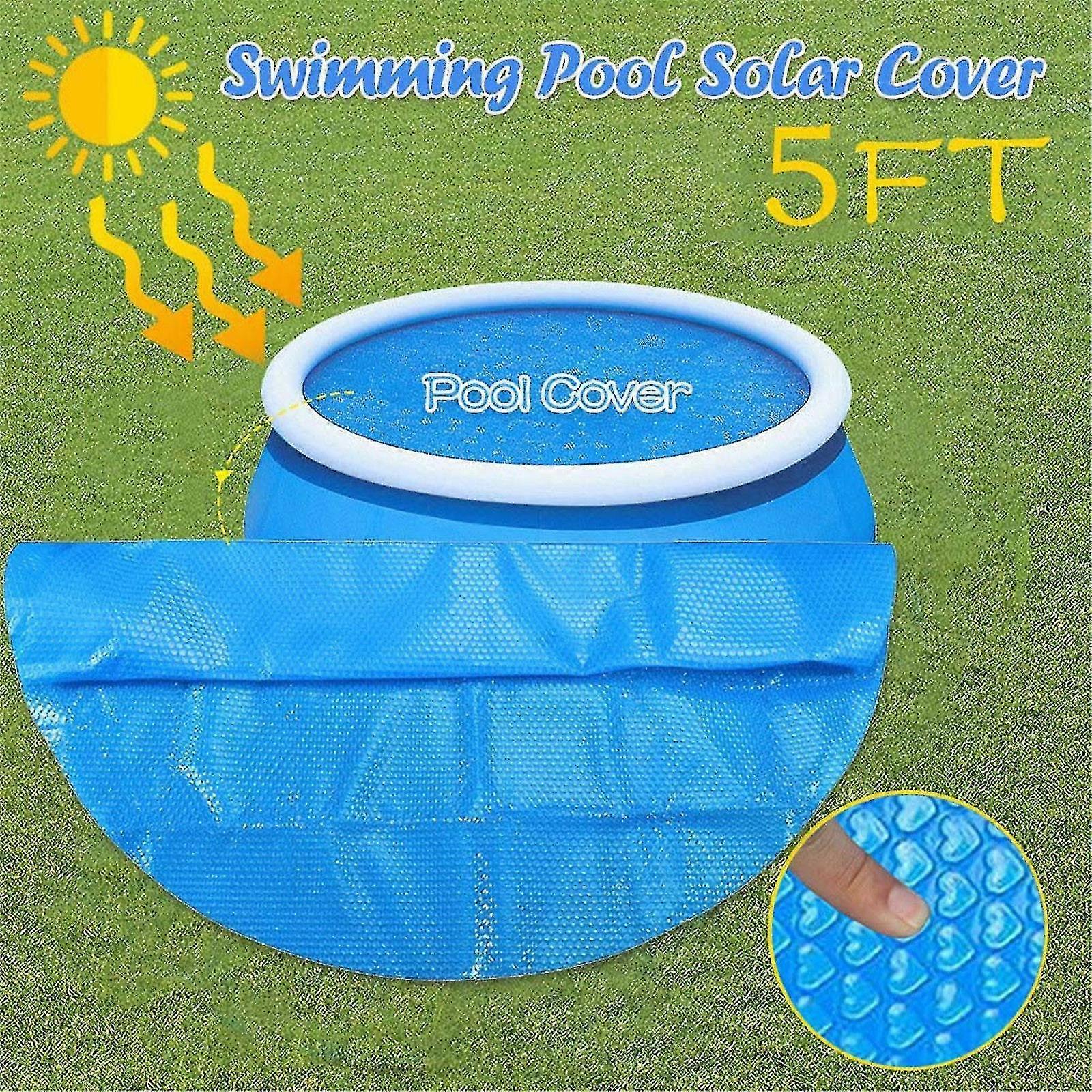 Runt poolskydd 5ft fot över marken blå skyddspool