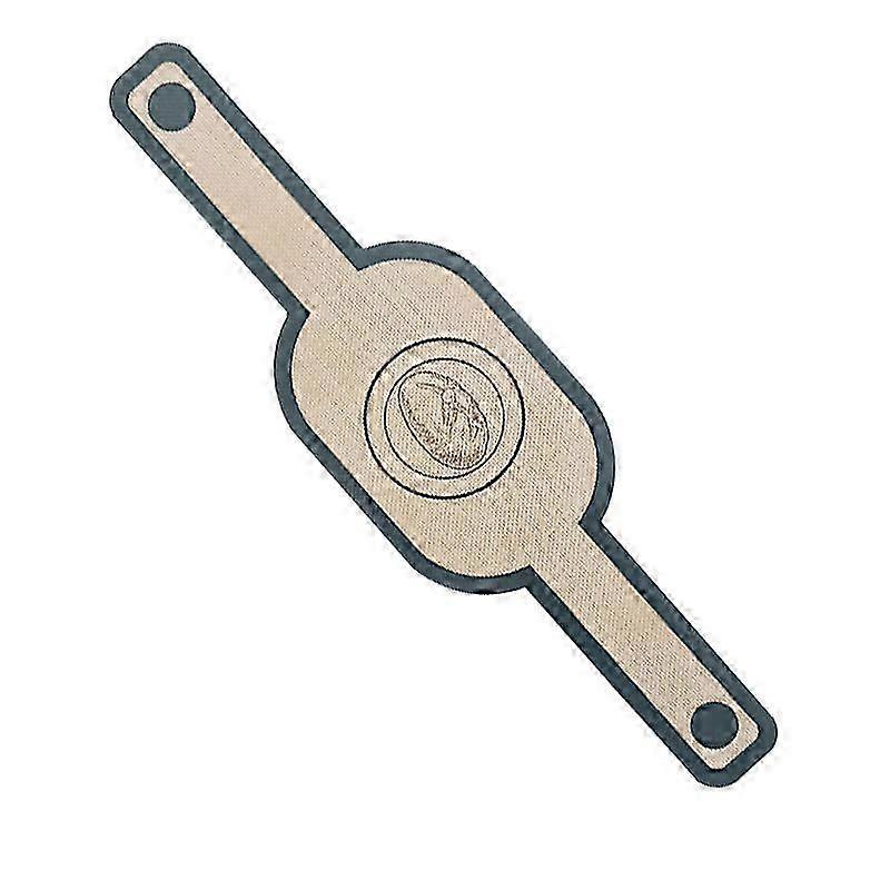 Long handle double ear air fryer mat, high temperature resistant, easy to clean, oven mat, bread matnon-stick & easy clean reusable oval silicone