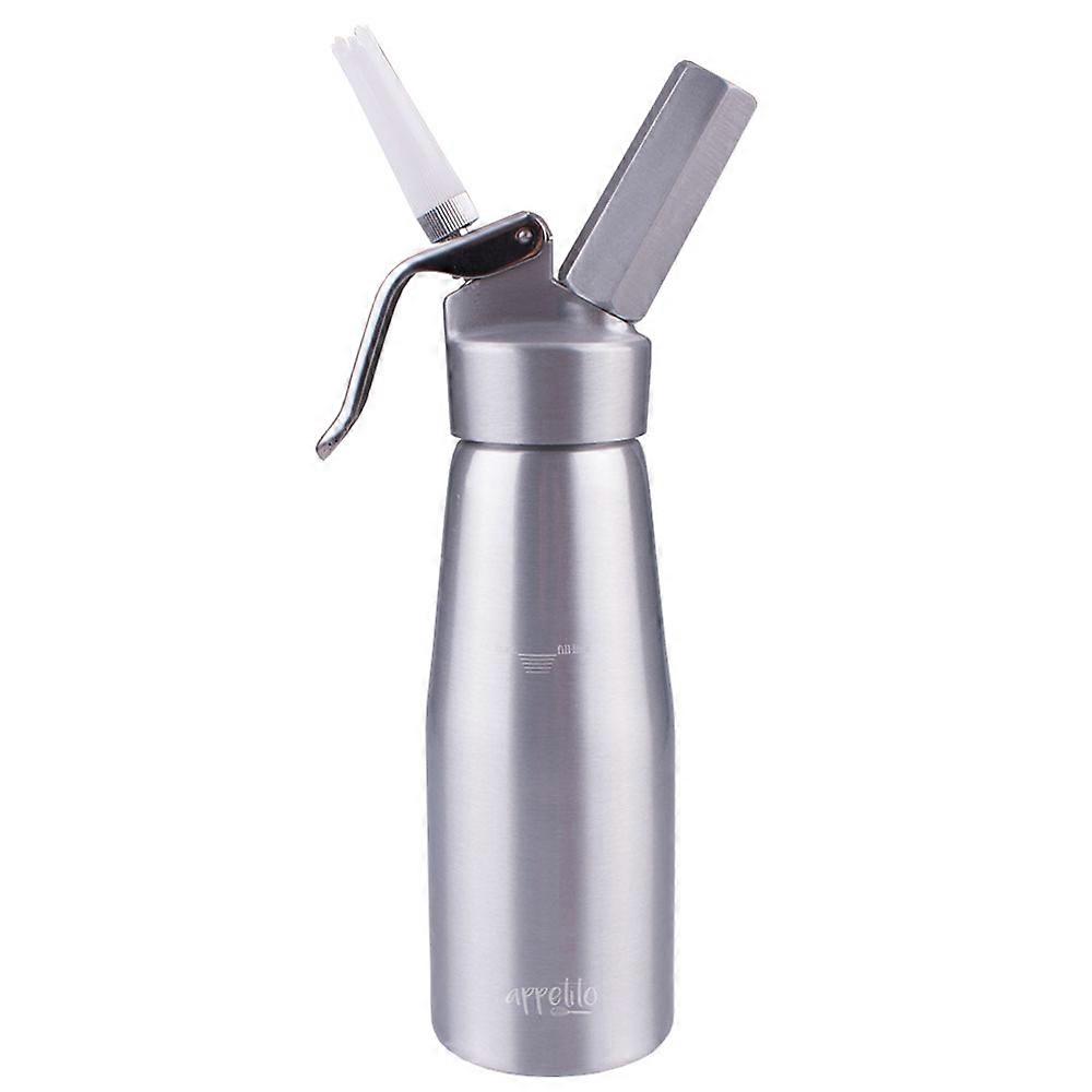 Appetito Professional كريم Whipper 500 مل هيكل ورأس من الألومنيوم المتين