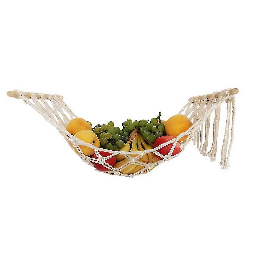 Handmade Fruit Hammock Macrame Vegetable Hammock  For Creative Fruit