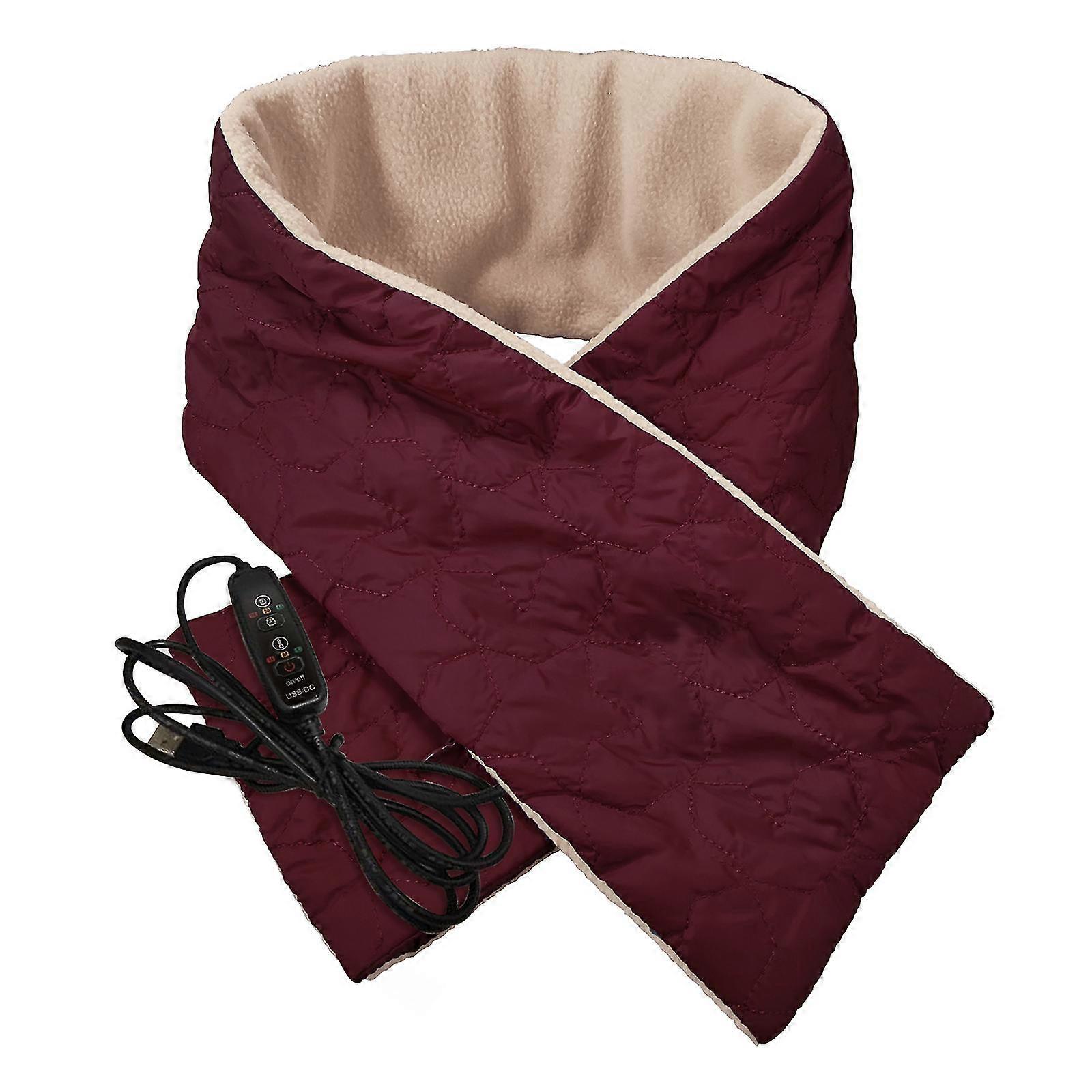 Heated Neck Wrap Scarf - Usb Powered, 3 Temp Modes & Timer, Warm & Soft Material, Ideal Gift For Winter
