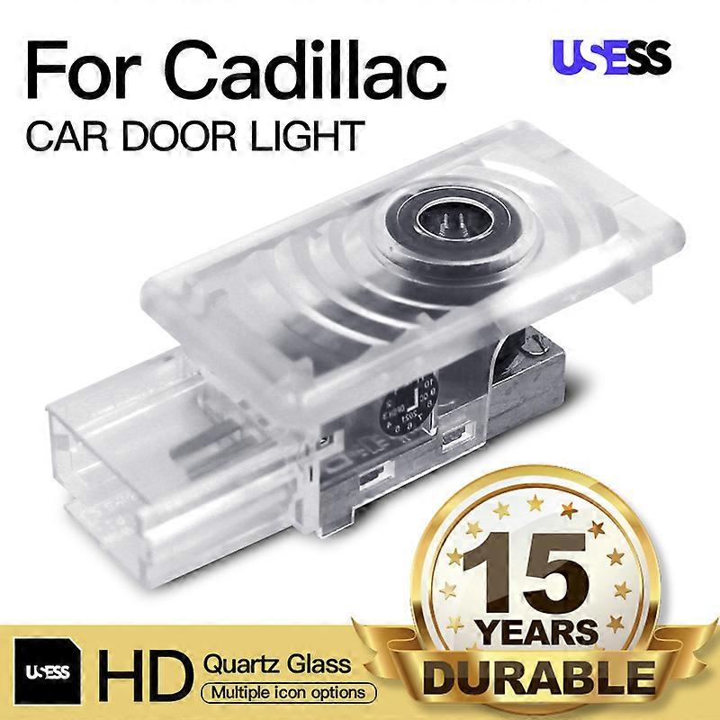 2x Car Door Light Courtesy Icon Projector Welcome Lamp For Cadillac CT5 CT6 XT4 XT5 XT6 ATS-L SRX XTS Ambient Laser Glass