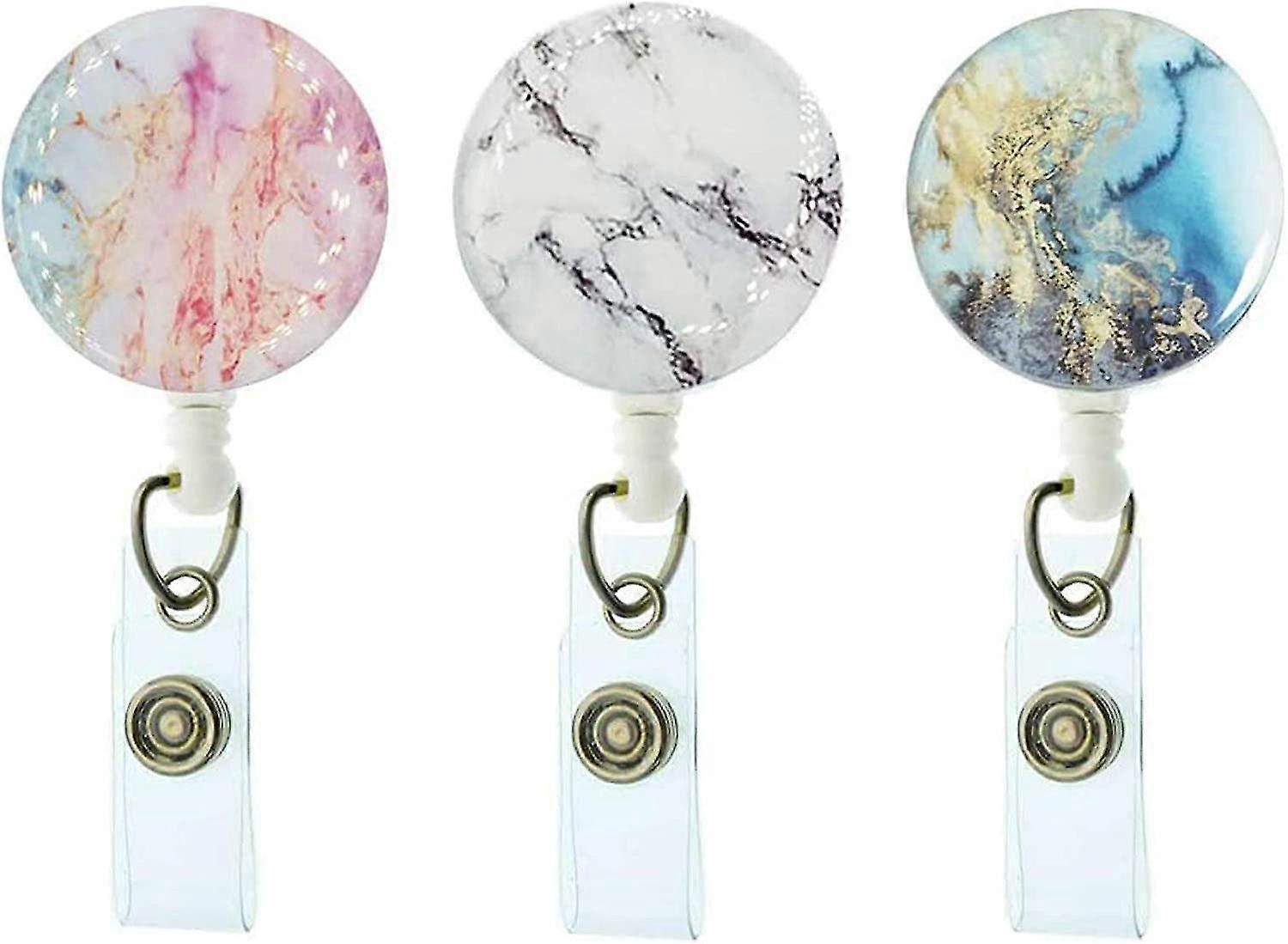 3PCS Everbright scroll scroll scroll med krokodilklämma (marmor)