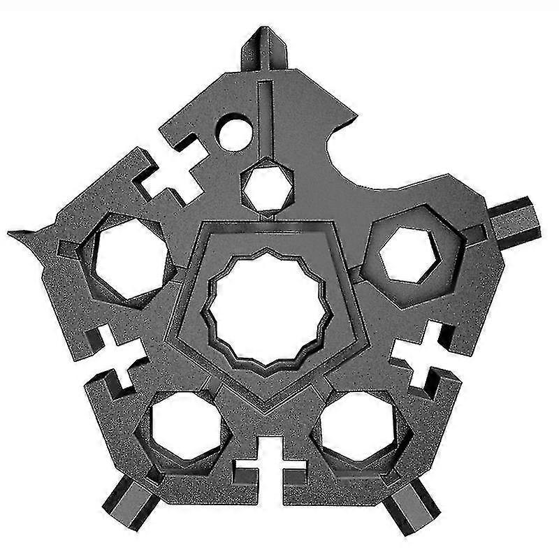 23 In 1 Snowflake Multitool, Portable Snowflake Tool Card, Snowflake Multi Tool Wrench Screwdriver W