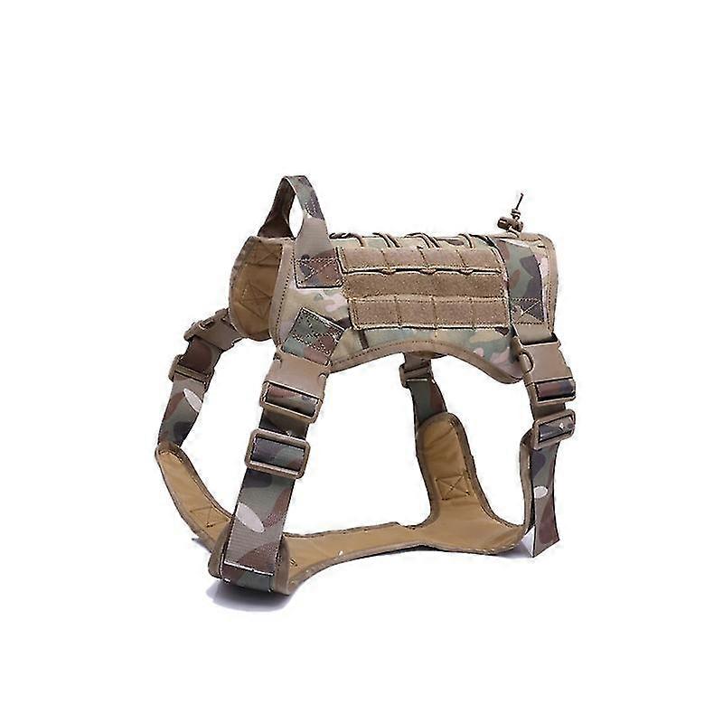 Tactical Dog Harness Nylon Handle Adjustable Training Harness Pet Working Vest