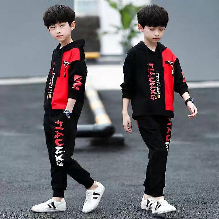 Barnkläder Set Sweatshirt Byxor 2 stycken outfit Vår höst barn sportdräkt Barnkläder 7 8 10 11 12 år 2020 Mode