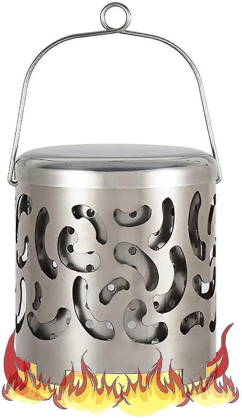 Mini Kamp Gazlı Isıtıcı Açık Kamp Isıtıcı Mini Portatif Kamp Isıtıcı Çadır Isıtıcı Açık Kamp Yürüyüşü İçin Paslanmaz Çelik Kapak