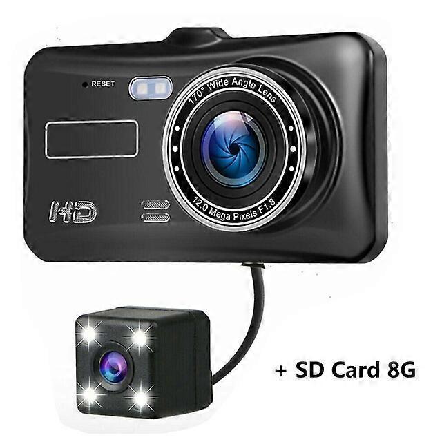4'' Car DVR Camera Dual Lens HD 1080P Dash Cam Auto Digital Video Recorder Dashcam Camera IPS Touch Screen G-Sensor WDR Car DVRs