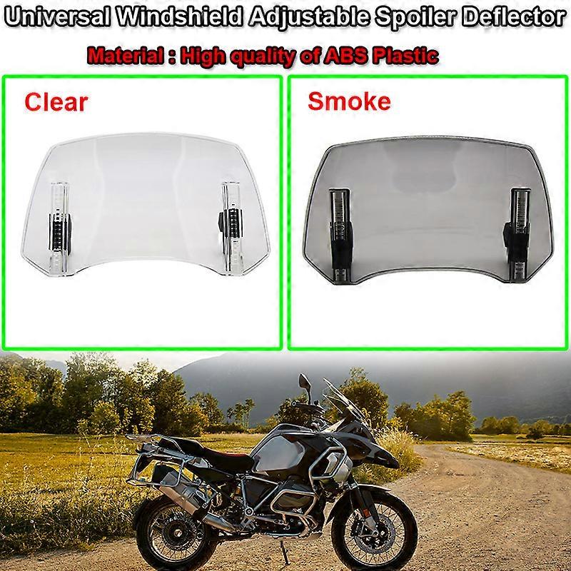 Fit For YAMAHA NMAX KAWASAKI HONDA Vespa For BMW R1250GS Universal Motorcycle Windshield Extension Adjustable Spoiler Deflector