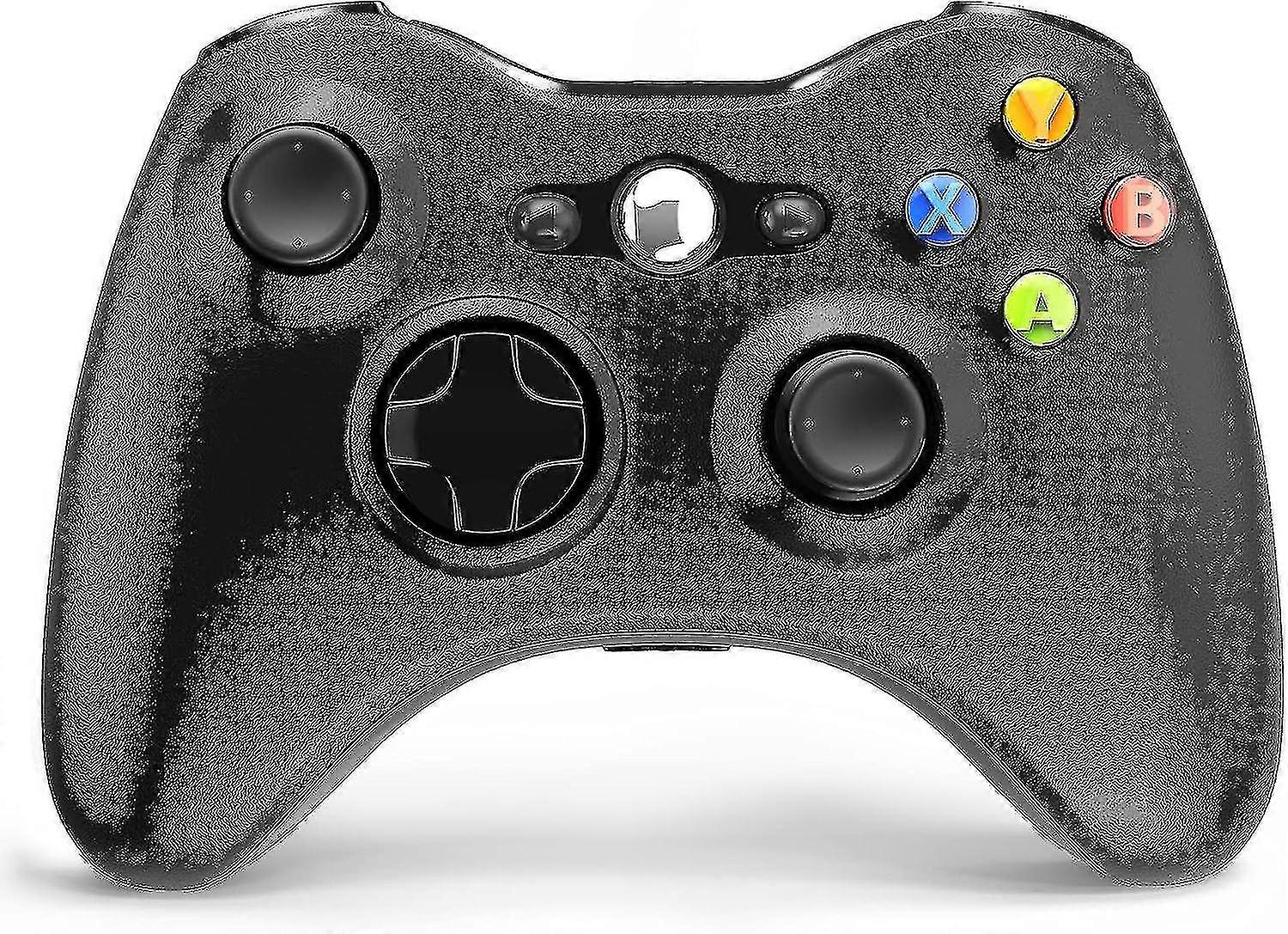 Wireless Controller For Xbox 360, 2.4ghz Gamepad Joystick Wireless Controller Compatible With Xbox 360 And Pc Windows 7,8,10,11 With Receiver (black)