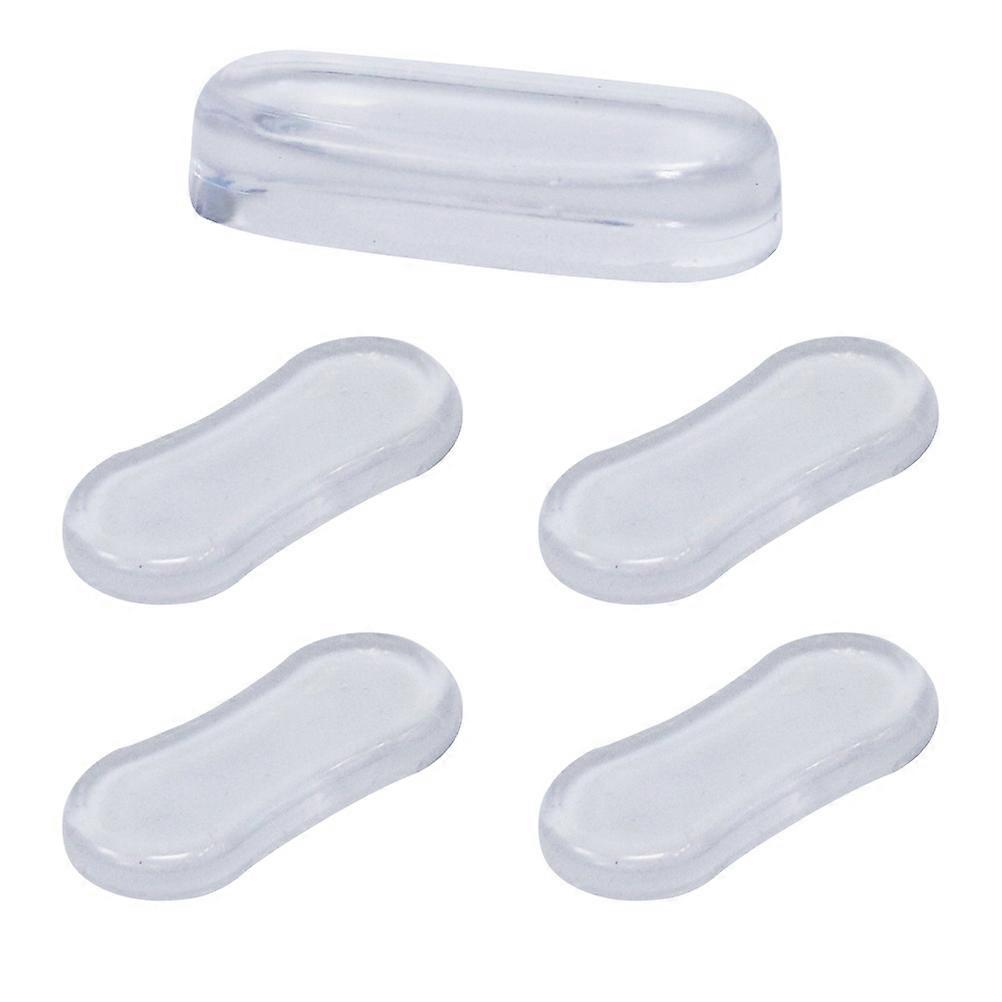 5 PZ Copertura WC Silenzioso Silicone PU Cuscino Coperchio WC Trasparente Pad Adesivo