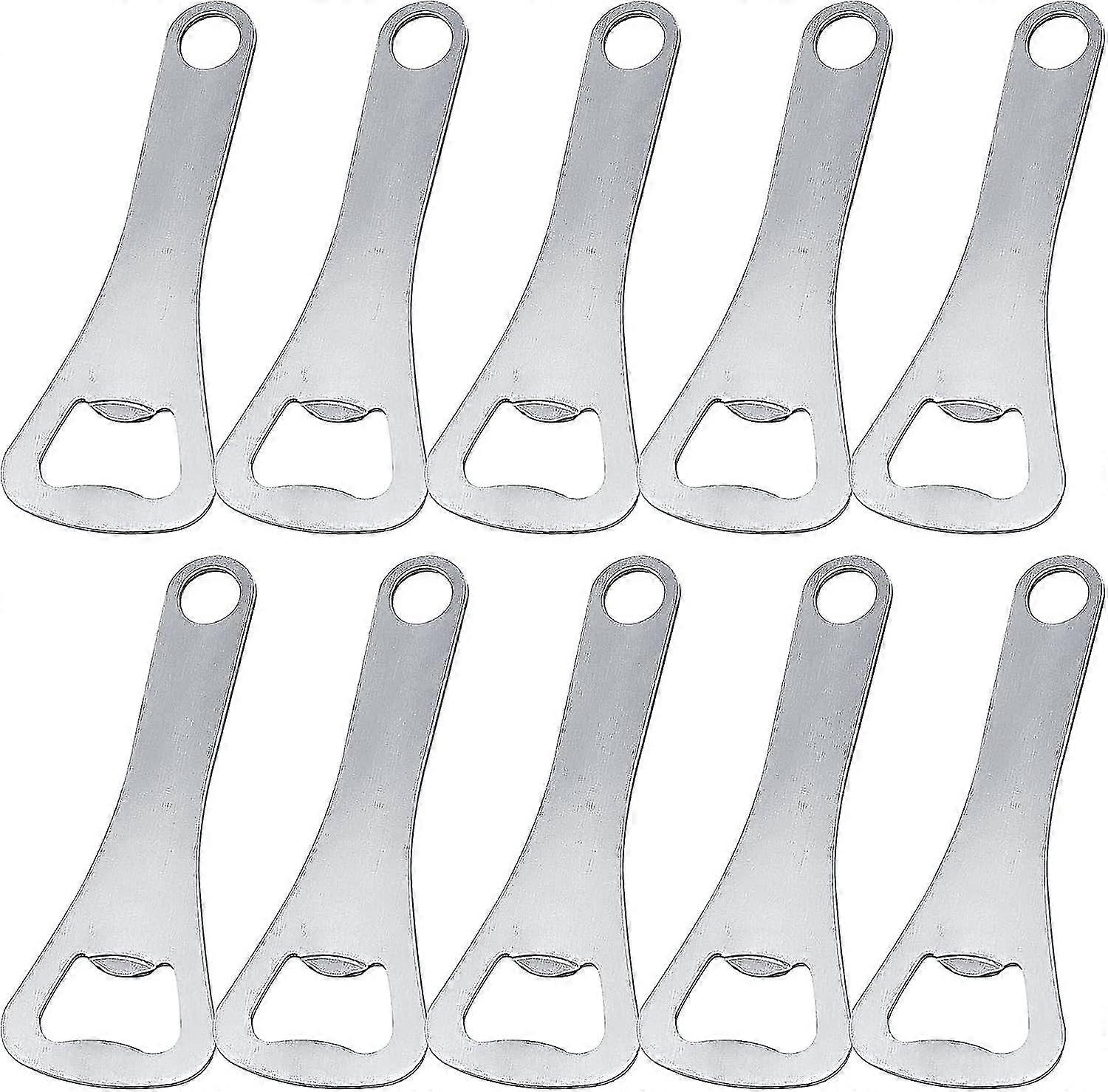 Pullonavauspakkaus Crown Bottle Opener Bulk olutpullonavaaja (hopea, 10 kpl)