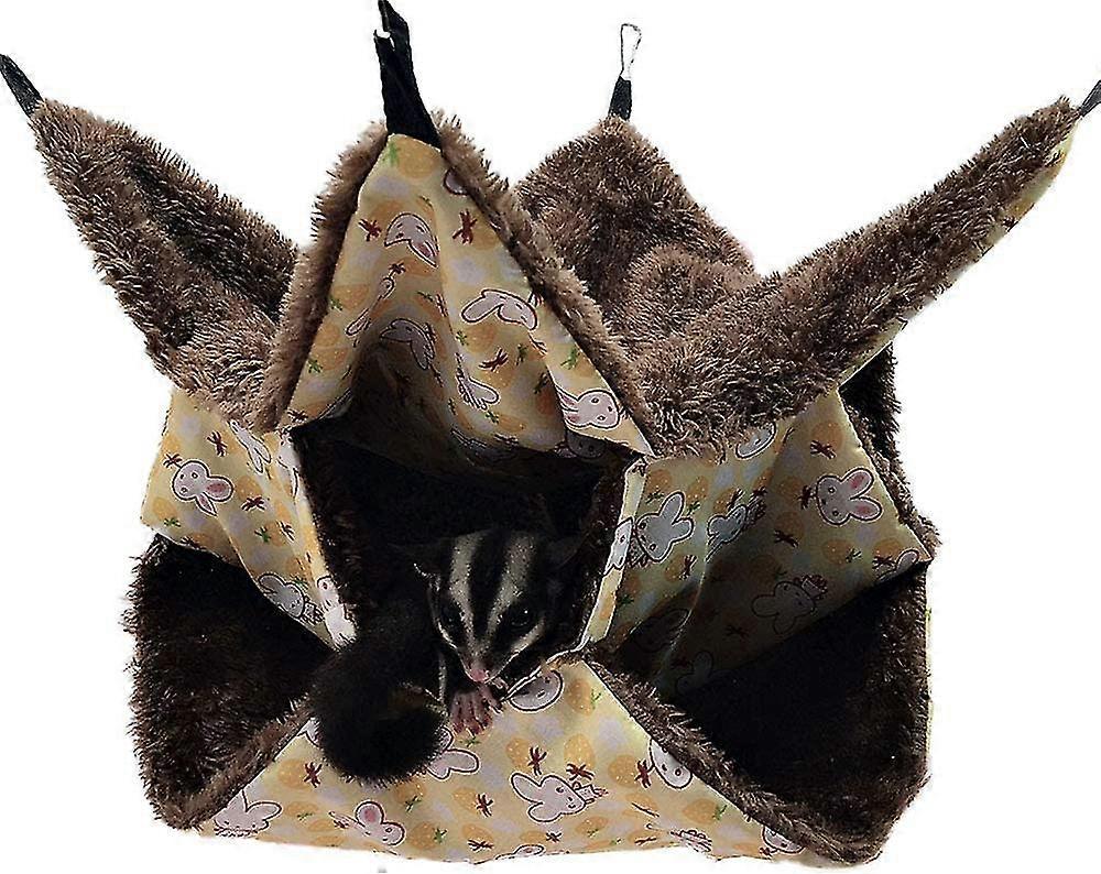 Small Pet Hammock, Sugar Hammock Triple Bed Rat Hammock, Guinea Pig, Ferret Tunnel Cozy Bedding Accessories For Small Animals