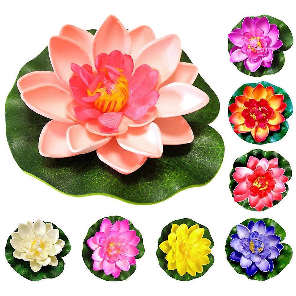 8pcs Artificial Floated Lotus-flower Decorative Lotus-flower Stage Dancing Props