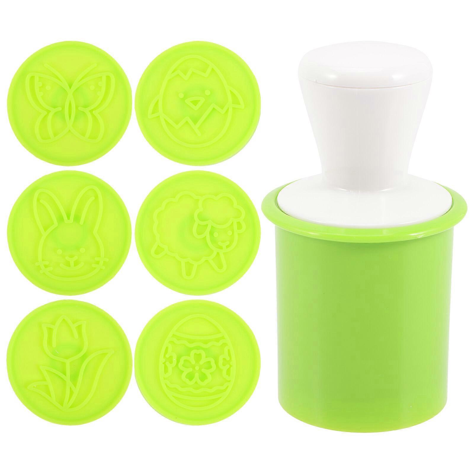 1 Set of Unique Easter Theme Cookie Mold Plastic Cookie Stamps Baking Mold Cookie Mold Baking Tool