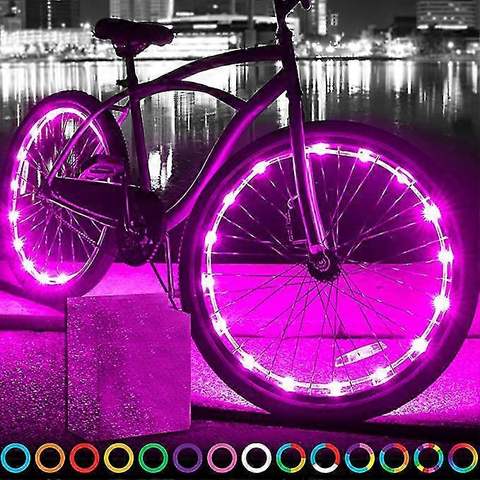 Oświetlenie kół rowerowych LED, jasne kolorowe akcesoria do dekoracji świateł rowerowych-MXBC
