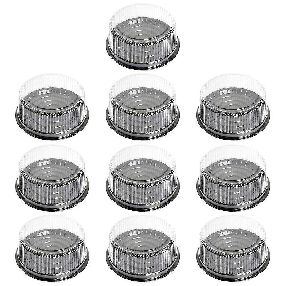 10pcs Clear Cake Carrier Round Cake Box Baking Packing Box Birthday Cake Box
