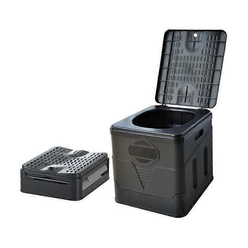 Portable Folding Toilet with Lid