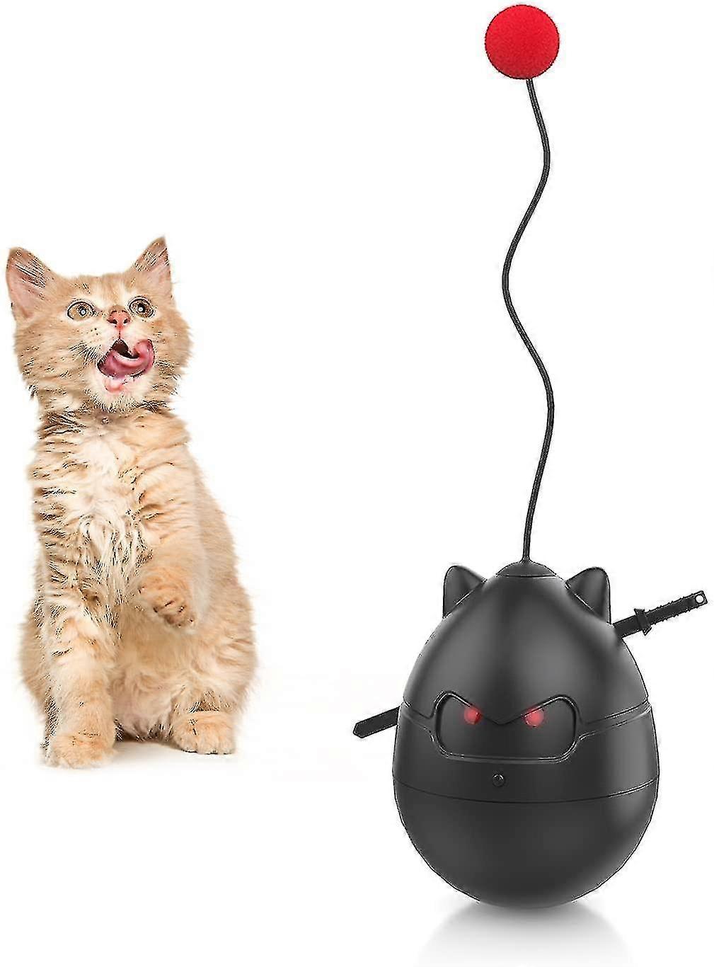 Indoor Cat Interactive Cat Ball Toy With Automatic Rolling Motion Activation Ninja Tumbler Spinning