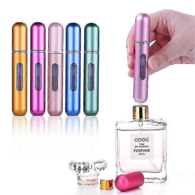 8ml Portable Mini Refillable Perfume Bottle With Spray Scent Pump Empty Cosmetic Containers Atomizer Bottle For Travel Tool